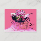 PRAM MET BABY SHOWER VAN STROOMSTROMEN, parelpapi Visitekaartje (Achterkant)