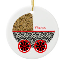 Pram Ornament met Peter Pan Girls Quote