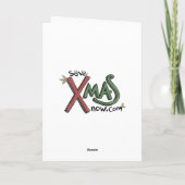 Prancer Christmas Kaart (Achterkant)