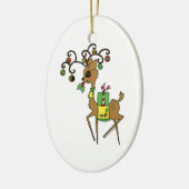 Prancer Keramisch Ornament (Links)