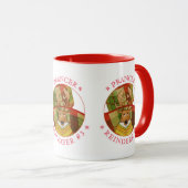 PRANCER REINDEER Red Combo Mug (Devant droit)