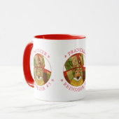 PRANCER REINDEER Red Combo Mug (Devant gauche)
