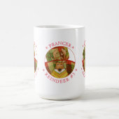 PRANCER REINDEER Tall White Mug (Centre)