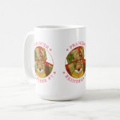 PRANCER REINDEER Tall White Mug (Devant gauche)