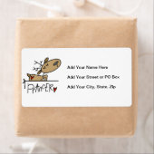 Prancer Rendier Kerst T-shirts en geschenken Etiket (Insitu)