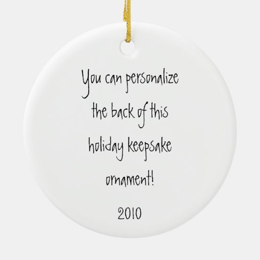 Prancer the Reindeer Kerstkeepomwille Ornament (Achterkant)