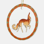 Prancing Borzoi Ornament (Links)