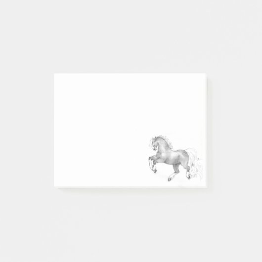 Prancings Dapple Gray Horse Post Sticky Notes (Voorkant)