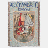 Prang's Christmas Card (ca. 1886) Deken (Voorkant Verticaal)