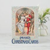 Prang's Christmas Card (ca. 1886) Invitation. Kaart (Staand voorkant)