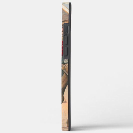 Prang's Christmas Card (ca. 1886) iPhone Case (Achterkant / Links)