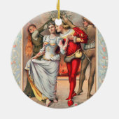 Prang's Christmas Card (ca. 1886)  Keramisch Ornament (Achterkant)