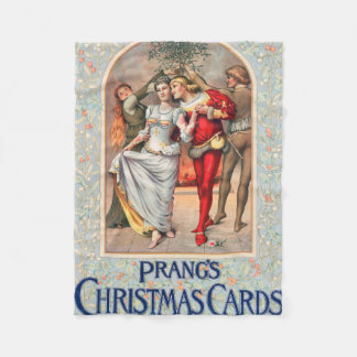 Prang's kerstkaart (ca. 1886)  fleece deken