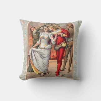 Prang's Kerstkaart (ca. 1886) Kussen