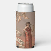 Prang's Valentijn Kaarten AD, Vrouw & Cherubs (Seltzer Voorkant)