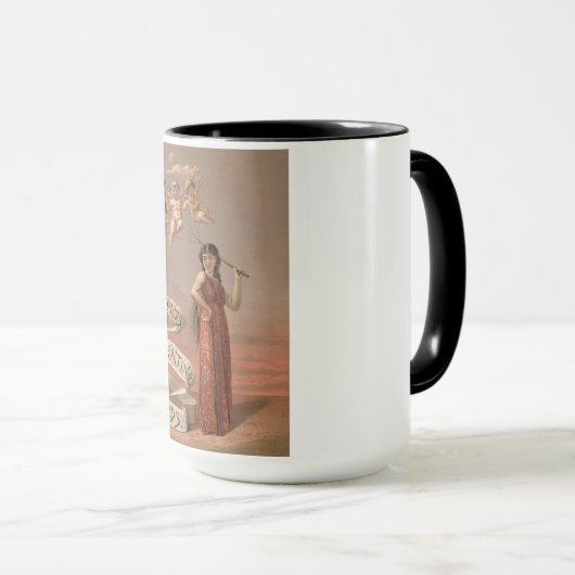 Prang's Valentijn Kaarten AD, Vrouw & Cherubs Mok (Voorkant rechts)