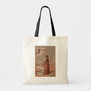 Prang's Valentijnkaarten AD, Vrouw & Cherubijnen Tote Bag