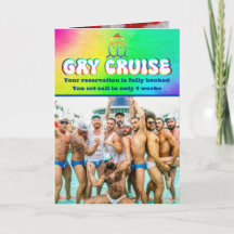 Prank Gay Cruise Verjaardag, Aangepaste Vrouw Foto