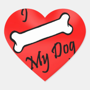 Prank I (bot) mijn hond hart stickers