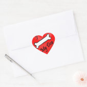 Prank I (os) mes autocollants de coeur de chien (Enveloppe)