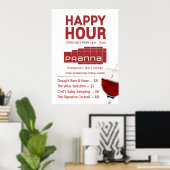 Pranna Happy Hour Poster Lighter Rouge (Bureau à domicile)
