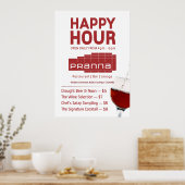 Pranna Happy Hour Poster Lighter Rouge (Cuisine)