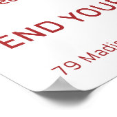 Pranna Sundays Lighter Red Poster (Hoek)