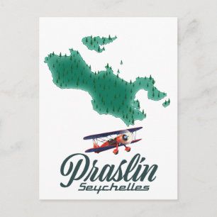 Praslin Seychellen kaart