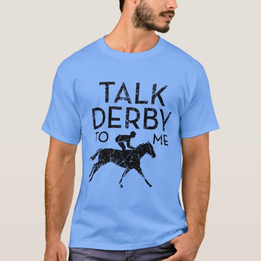 Praten Derby Me I Horse Racing Derby retro T-shirt (Voorkant)