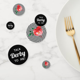 Praten Derby to Me Roos op Gingham Confetti
