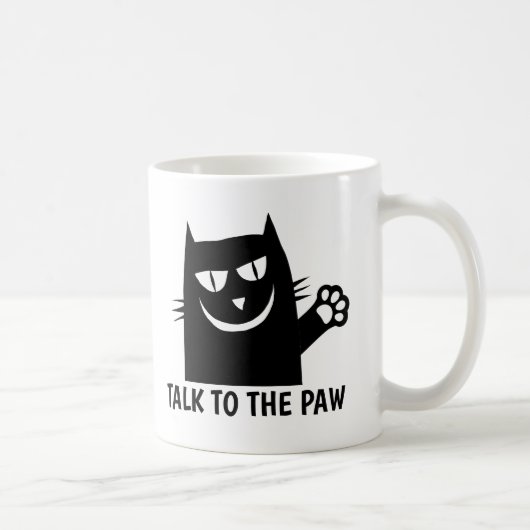 PRATEN NAAR DE KoffieMuggen van PAW CAT Koffiemok (Rechts)