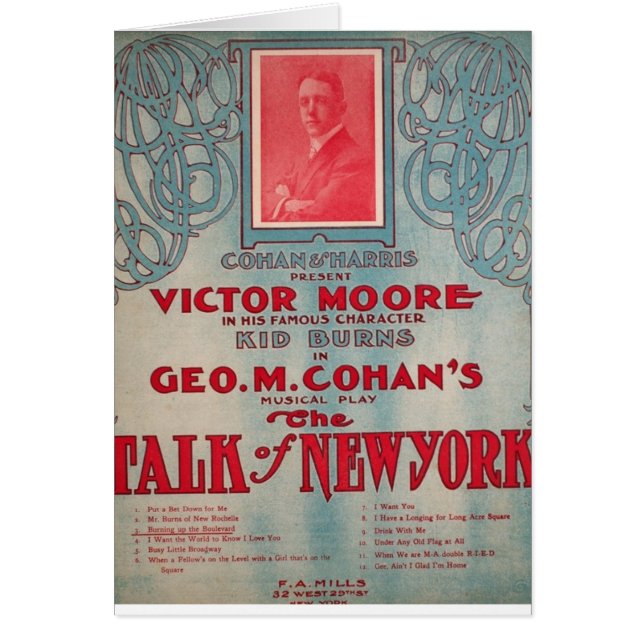Praten over New York, Cohan, Victor Moore (Voorkant)