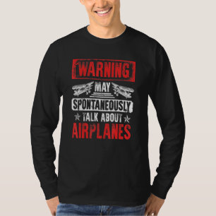 Praten over vliegtuigen - Piloot en luchtvaart T-shirt
