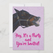 Praten Pony Verjaardag Kaart (Voorkant)