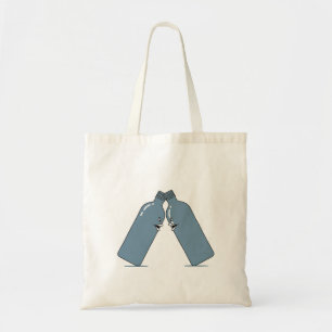 Pratende Flessen Cartoon Grappige Gift Canvas tas