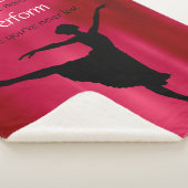 Pratique de danse, exécuter couverture sherpa de b (3/4)