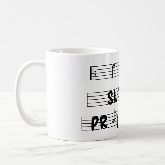 PRATIQUE DE DORMIER, RÉPÉTER - Mug (Gauche)