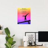 Pratique de gymnastique / Poster de la balance de (Bureau à domicile)