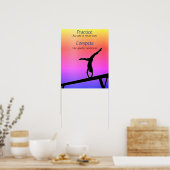 Pratique de gymnastique / Poster de la balance de (Cuisine)
