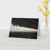 "Pratiquez votre piano !" Carte d'anniversaire (Fleur jaune)