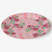 Prato de Papel Flores e joaninhas Papieren Bordje (Gekanteld)