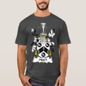Pratt Coat of Arms Family Crest T-shirt (Voorkant)