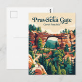 Pravčická Gate Tsjechië Briefkaart (Voorkant / Achterkant)