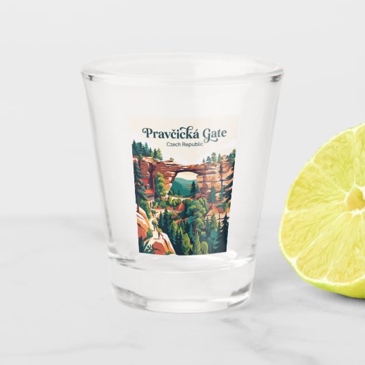Pravčická Gate Tsjechië Shot Glas (Voorkant)