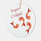 Prawn Cocktail Keramisch Ornament (Links)