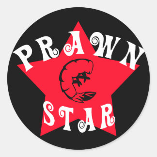 Prawn Star Ronde Sticker