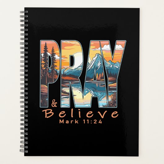 Pray and Believe Christian Design (Devant)