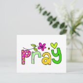 Pray Briefkaart (Staand voorkant)