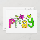 Pray Briefkaart (Voorkant / Achterkant)