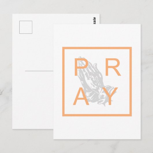 PRAY BRIEFKAART (Voorkant / Achterkant)